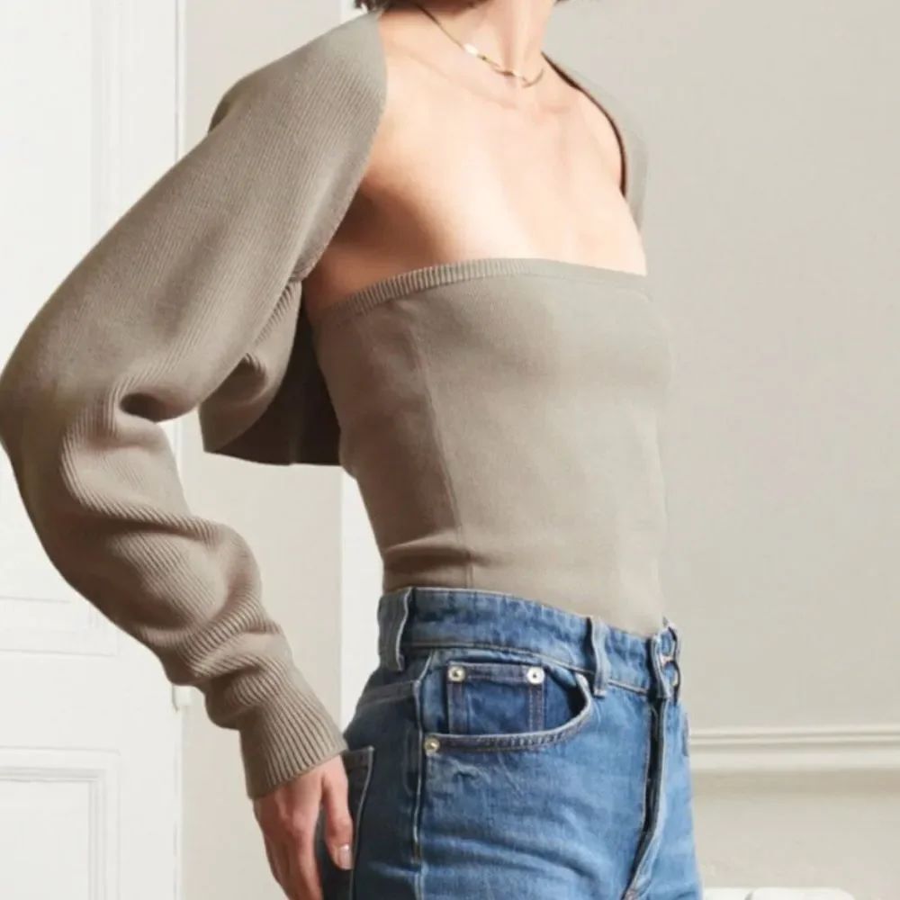 NWT Pixie Market Knit Tube Top in Pebble